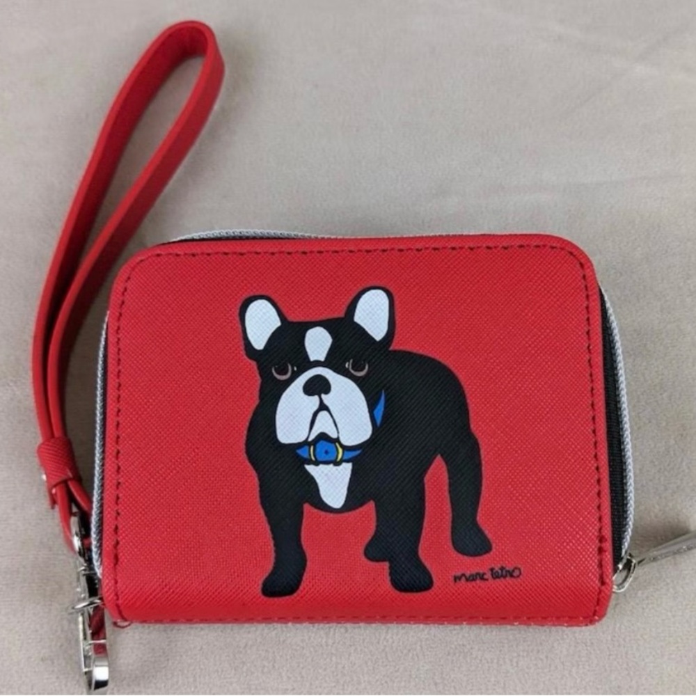 Marc Tetro Frenchie Bull Dog Wristlet Wallet